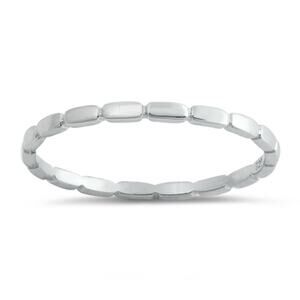 Sterling Silver Bead Band Toe Ring .925 Stacking Ring
